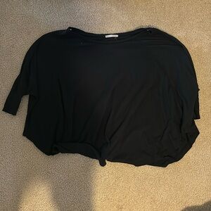 Black long sleeve alternative shirt. Flowy, kind of thin but cute.